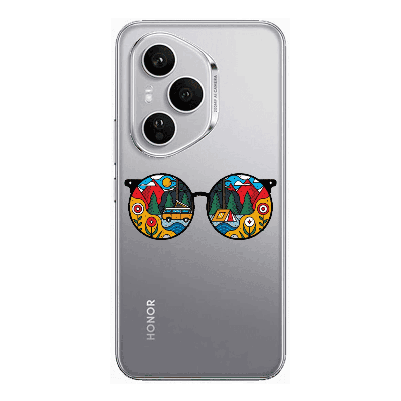 Honor Magic 400 Pro Round Glasses Transparent Silicone TPU Θήκη